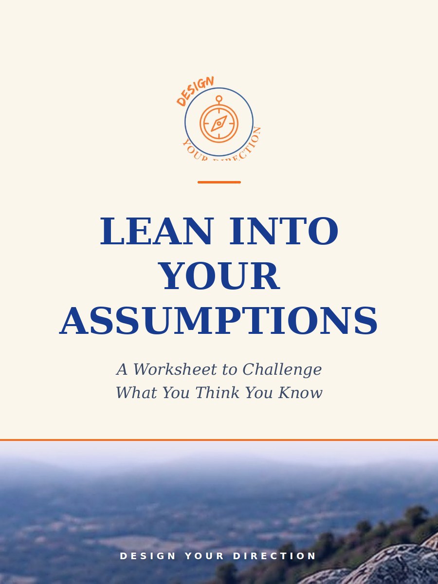 Cover of the Lean Into Your Assumptions worksheet